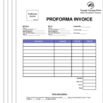 نمونه پیش فاکتور یا پروفرما